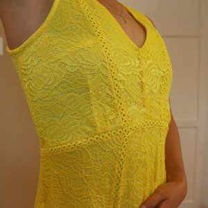 Laced Yellow Ballgown - Haani